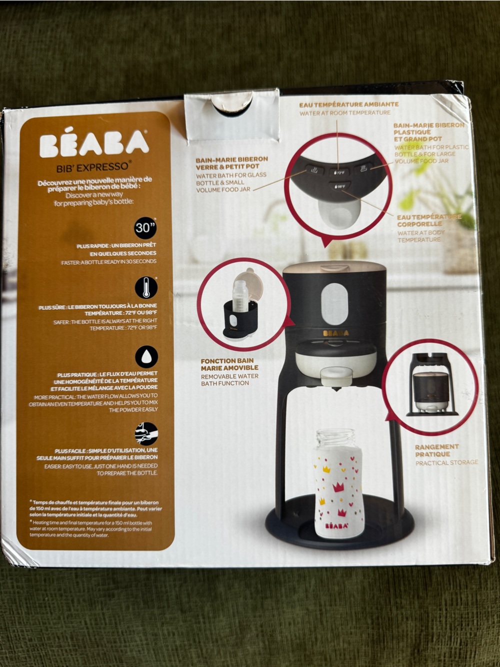 Beaba Bib'Expresso Baby Food and Bottle Water Dispenser and Warmer - Picture 3 of 10